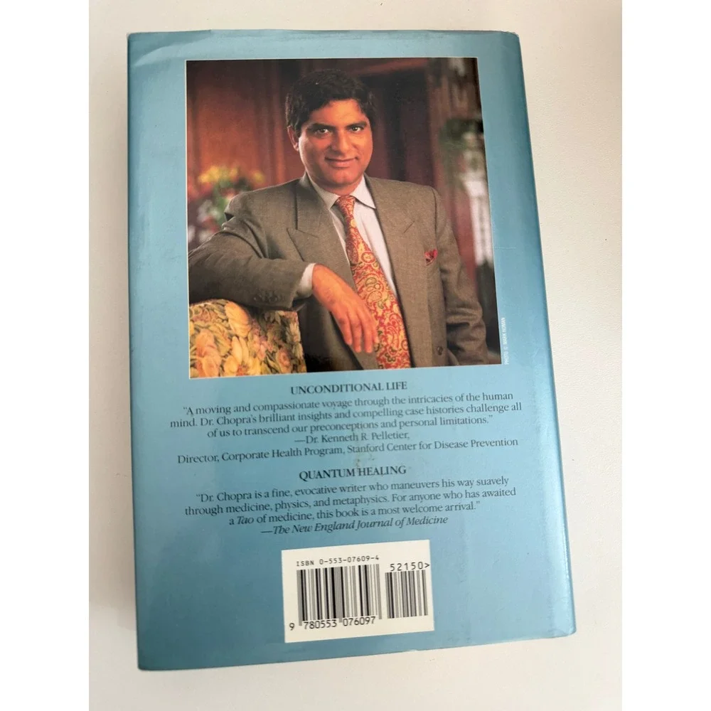 Unconditional Life Deepak Chopra MD‎ Hardcover Book 1991 Quantum Healing